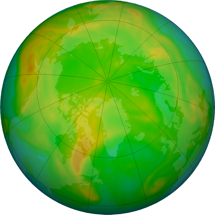 Arctic ozone map for 02 June 2020